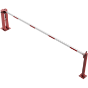 Manual barrier | with pneumatic spring | and fixed pole support | clear width: 4000 mm | with triangular lock